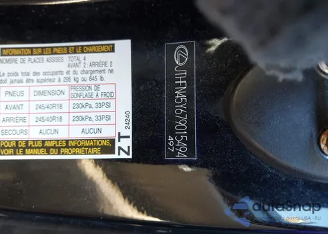 2007 Lexus Sc 430 from USA, damaged, VIN JTHFN45Y679015494